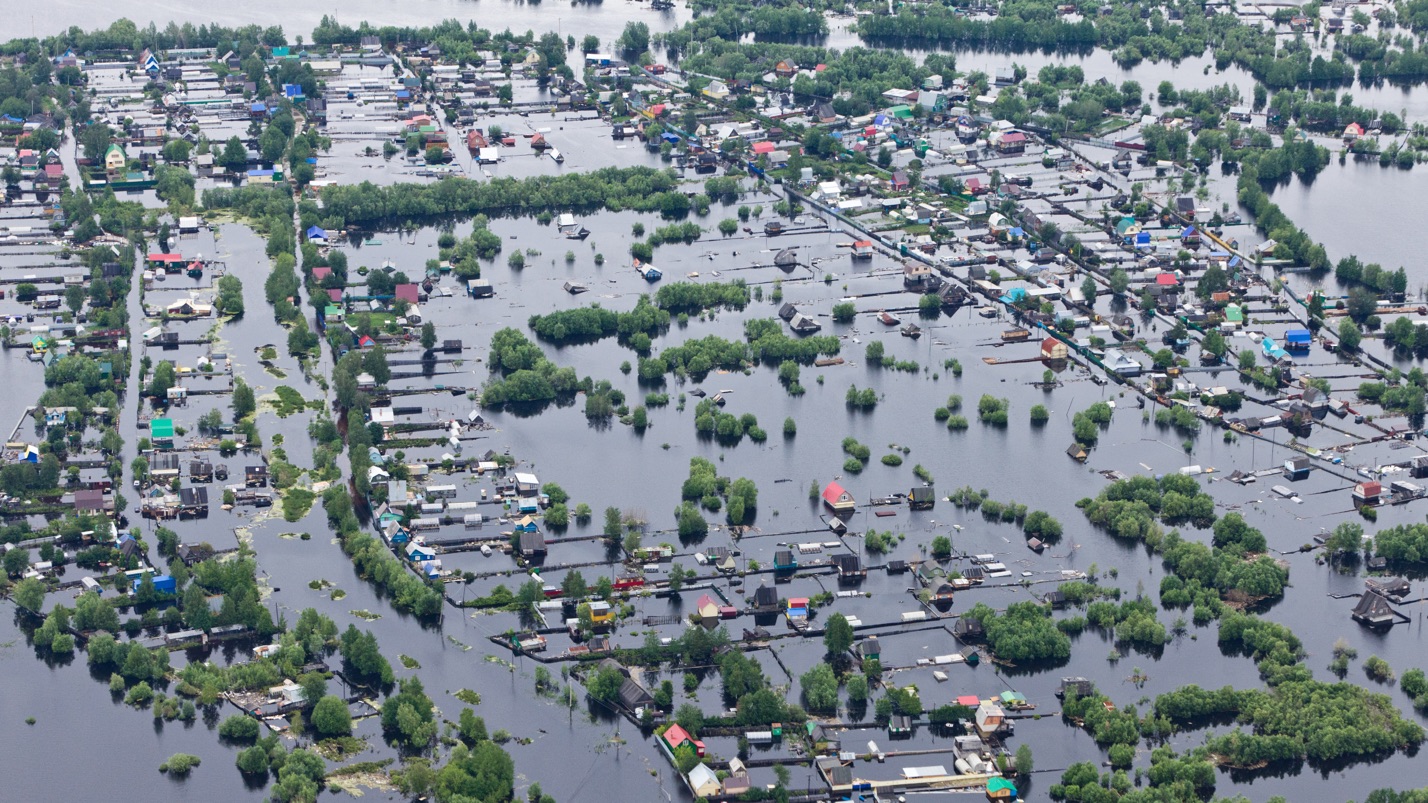 Flood storm damage