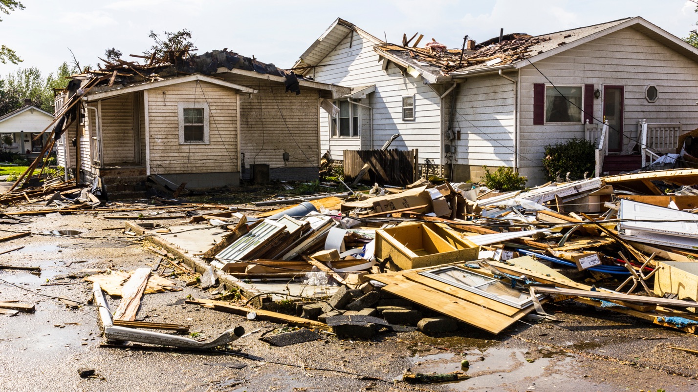 Tornado storm damage